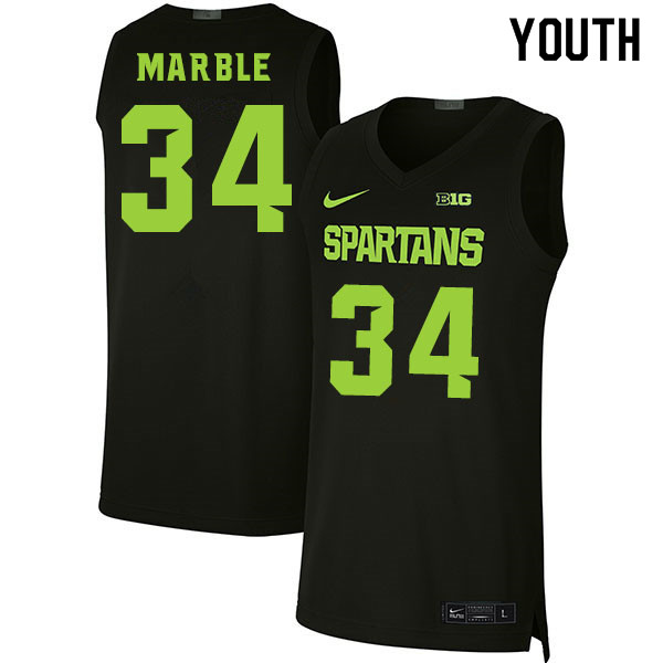 2020 Youth #34 Julius Marble Michigan State Spartans College Basketball Jerseys Sale-Black